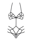 Slave body чорне S/M Obsessive