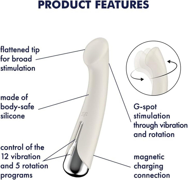 Вібратор для точки G Spinning G-Spot 1 Beige Satisfyer