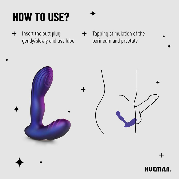 Hueman prostate massager Tapping Butt Plug