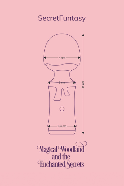 Вібратор-стик Secretfuntasy Violet FairyGasm