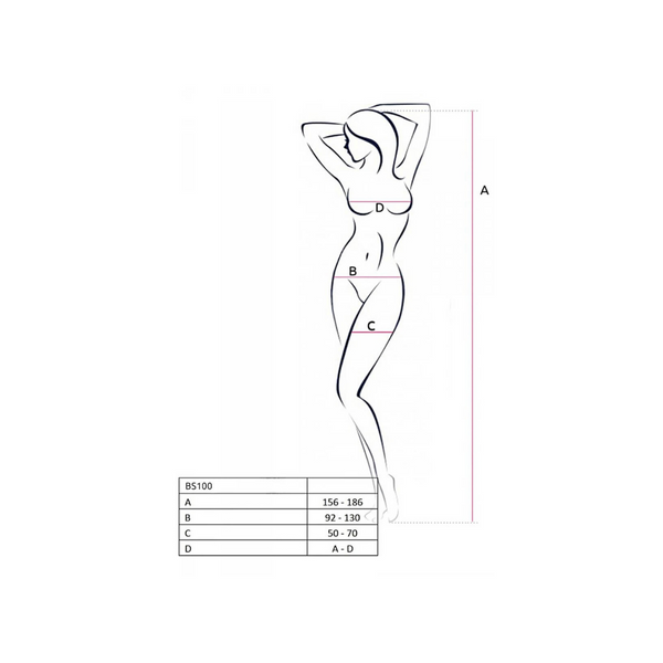 Bodystocking BS100 Red Passion