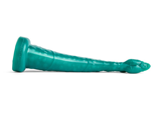 Fantazyjne Dildo Sigmaloid Med Metallic Green Vac Xs Mr Hankeys