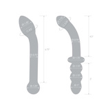 Набір Двох Скляних Ділд G-Spot Pleasure S Dildo Set 2 Pcs Glas
