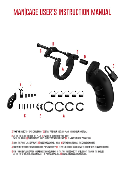 М’який Силіконовий Пояс Цнотливості Chastity Model 21 Silicone Cock Cage Black ManCage