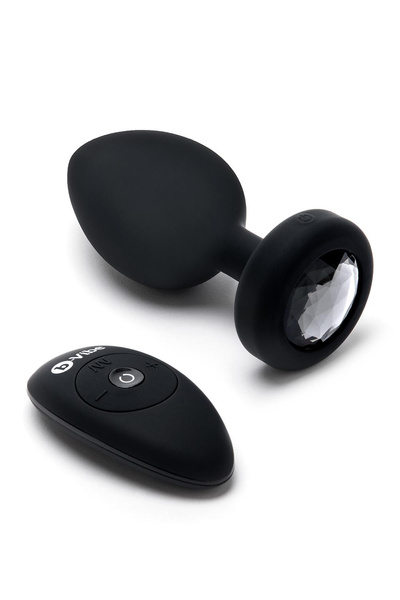 Анальний пробка Vibrating Jewel Plug Xxl Black b-Vibe