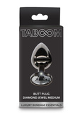 Анальний Пробка Butt Plug With Diamond Jewel Silver M Taboom