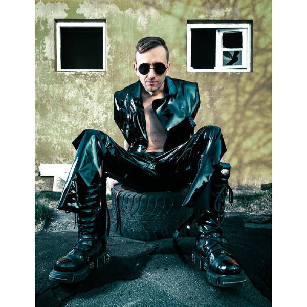  Baggy pants made of lack Black S HellRider