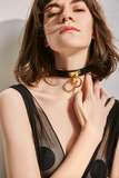 Elegant Leather Collar Upko Leather Cosplay Choker UPKO