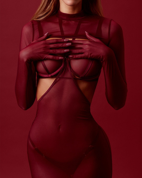 Vivien Burgundy Top M/L Promees