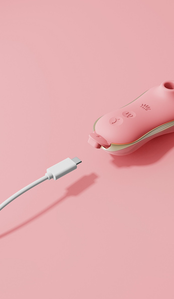 Zestaw stymulator i jajeczko Zalo Unicorn Strawberry Pink