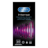 Prezerwatywy Lateksowe Z Prążkami I Wypustkami Oraz Żelem Stymulującym Intense 10Szt Durex