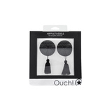 Nasutniki Z Kryształkami I Frędzelkami Nipple Tassels Round Black Ouch!