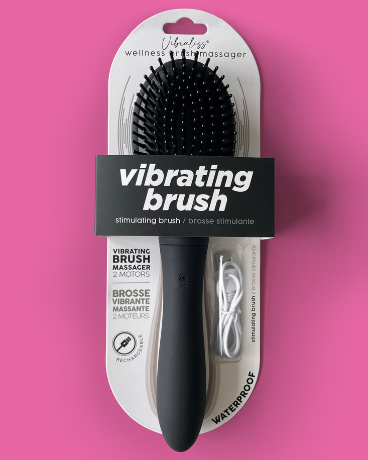 Vibraliss wibrująca szczotka do włosów Vibrating Brush Black