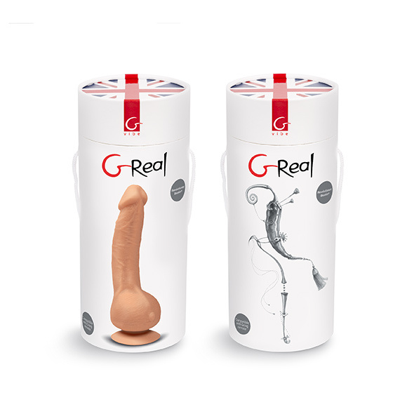 Wibrujące dildo z silną przyssawką Gvibe Greal