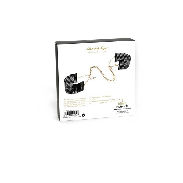 Наручники Desir Metallique Mesh Black Handcuffs Bijoux Indiscrets