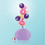 Вібруючий масажер на палець у формі місяця Rianne S Moon Deep Purple Rianne S.