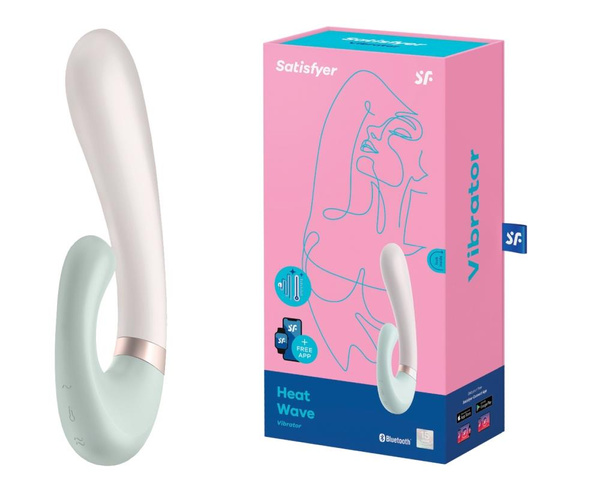 Вібратор для точки G Heat Wave Connect App Mint Satisfyer