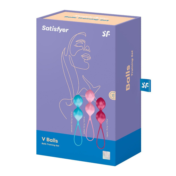 Zestaw treningowy mięśni kegla Satisfyer V Balls Training Set