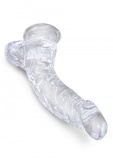 7,5 Inch Cock With Balls Transparant King Cock