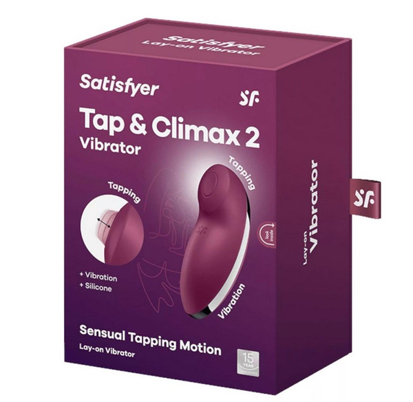 Stymulator łechtaczki Tap & Climax 2 red Satisfyer