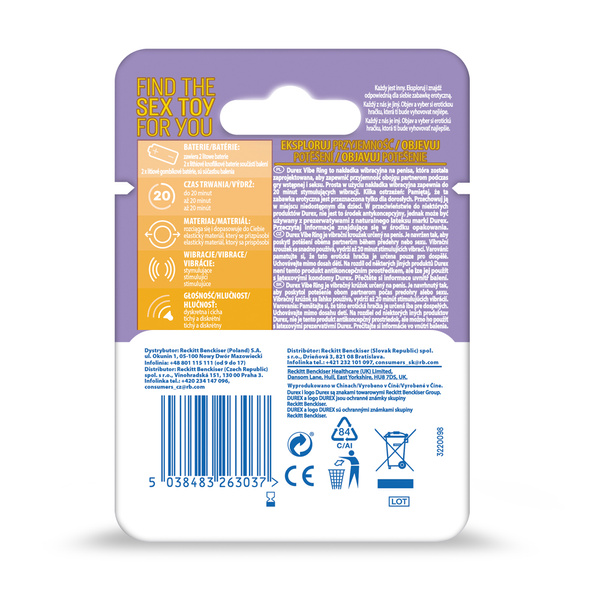 Накладка вібраційна Intense Vibrations Durex