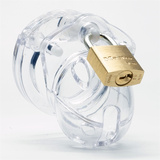 Poliwęglanowy pas cnoty CB-X Mini Me Chastity Cage Clear