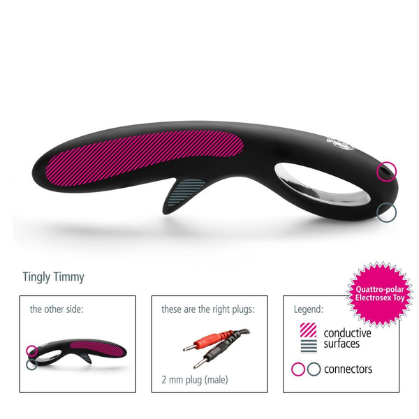 Ділдо для електростимуляції Tingly Timmy Mystim