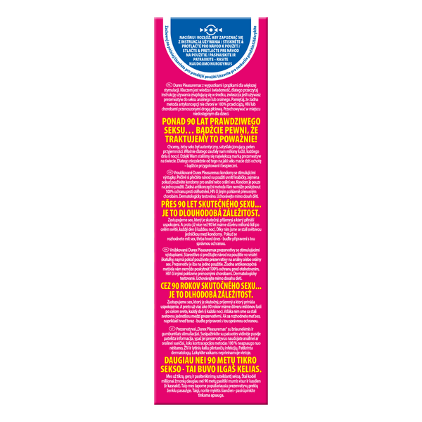 Prezerwatywy Lateksowe Z Wypustkami I Prążkami Pleasuremax 12 Szt. Durex