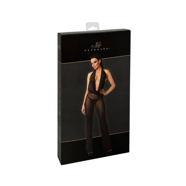 F350 Luminara Overall M Noir Handmade Jumpsuit