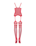F214 bodystocking czerwone S/M/L