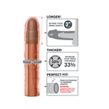 Накладка на пеніс Fantasy X-Tensions Perfect 3" Extension Light Pipedream
