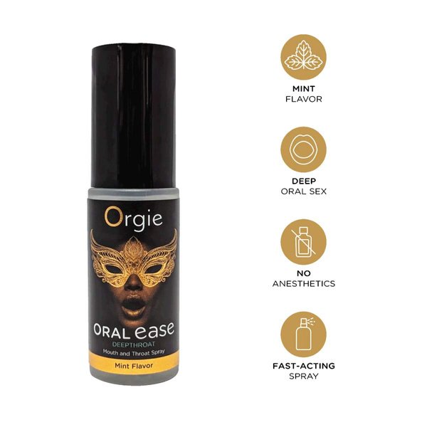 Spray do seksu oralnego Oral Ease Deepthroat 15ml Orgie