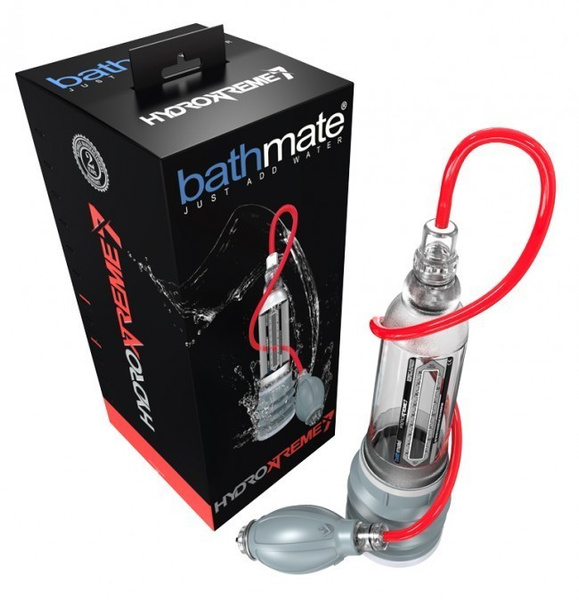 Набір з водяною помпою для збільшення пеніса Hydroxtreme7 Crystal Clear Bathmate