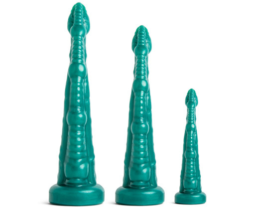 Mr Hankeys fancy dildo Sigmaloid Med Metallic Green Vac S/M