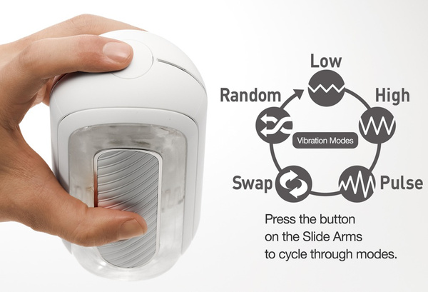 Flip Zero Electronic Vibration White Tenga