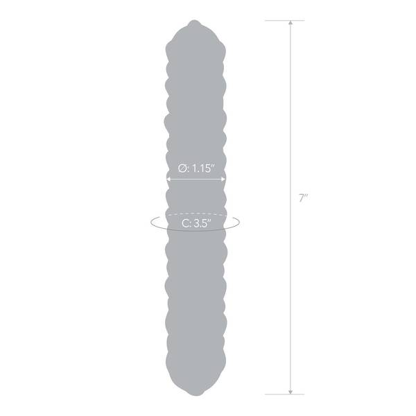 Szklane Dildo Z Kolorowymi Wypustkami Purple Rose Nubby S Dildo Glas