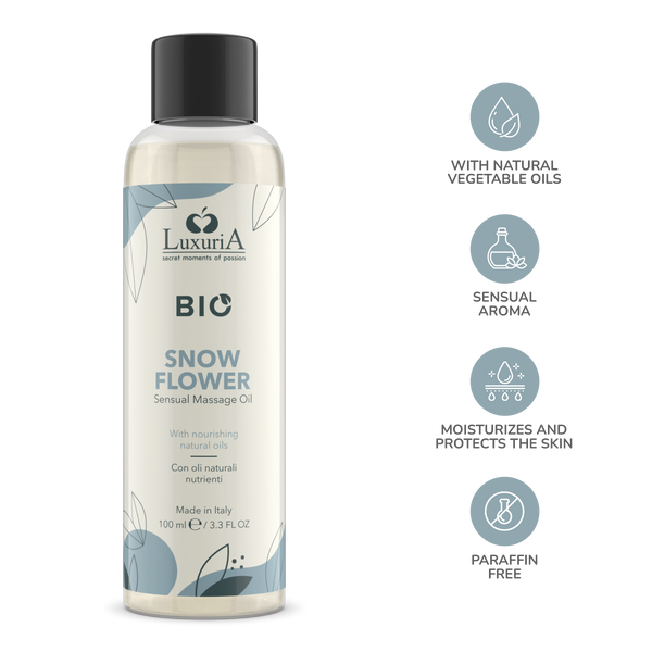 Olejek Do Masażu Luxuria Bio Oil Snow Flower 100 Ml IntimateLine