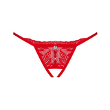 Otwarte Czerwone Stringi Chilisa M/L Obsessive