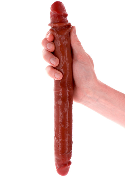 Подвійне ділдо Toyjoy Get Real Silicone Foreskin Double Dong 35Cm TOYJOY