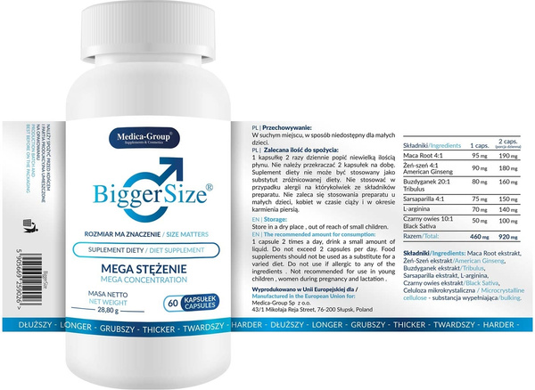 Biggersize - Kapsułki Medica-Group