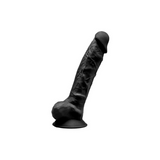 Silexd Silikonowe Dildo Model 1 20 cm Black