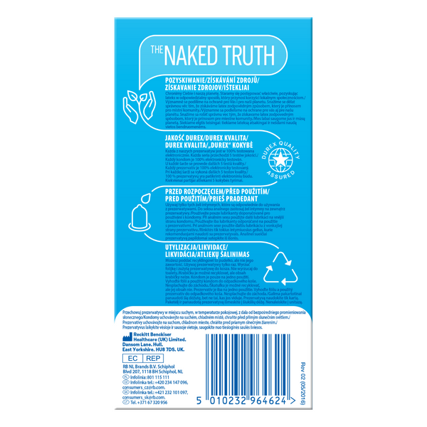 Durex Classic Latex Condoms 12 Pack