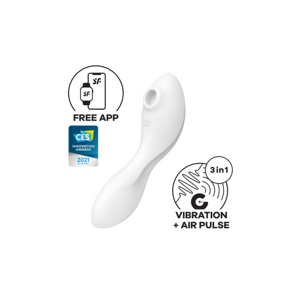 Stymulator łechtaczki Curvy 5Plus Air Pulse Stimulator Satisfyer