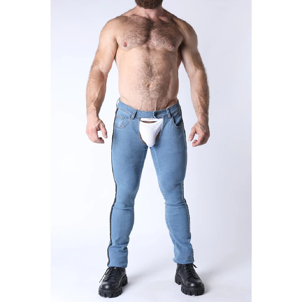 Chapsy jeansowe Terry Denim Chap Light Blue 32 CellBlock 13
