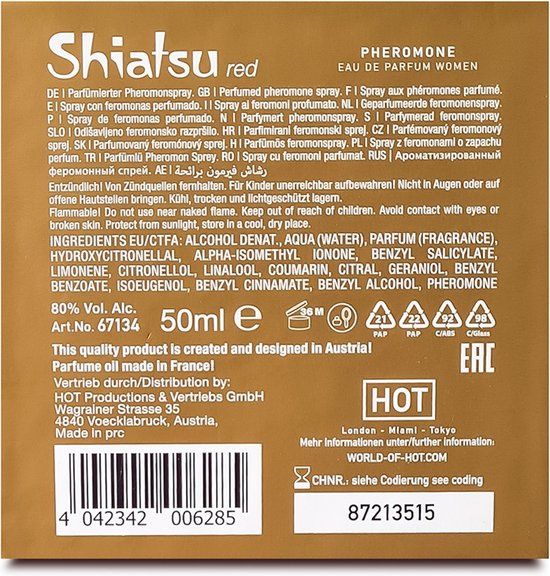 Феромони для жінок Pheromon Fragrance Woman Red 50ml Shiatsu