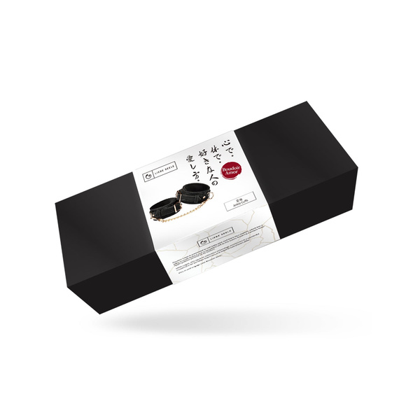 Kajdanki Boudoir Amor Black Ankle Cuffs Liebe Seele