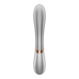 Rozgrzewający się wibrator króliczek ze sterowaniem apką Satisfyer Hot Lover Silver/Champagne