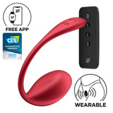 Jajeczko wibrujące Shiny Petal red Connect App Satisfyer