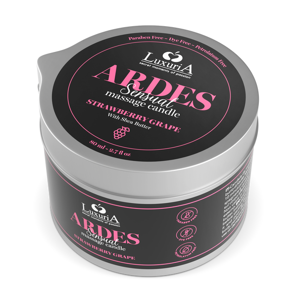 Luxuria Ardes Massage Candle Strawberry Grapes 80Ml IntimateLine