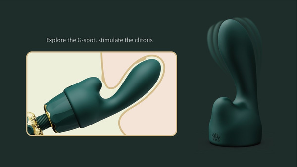 Вібратор-стик Kyro Turquoise Green Zalo